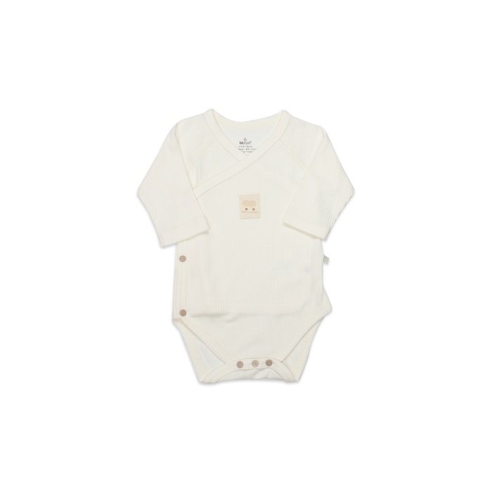 Bistyle Organic Modal Flying Balloons Kruvaze Uzun Kol Body BS17121 Ekru