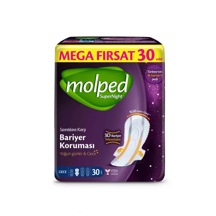 Molped SüperNight Gece Mega Ped 30 Adet