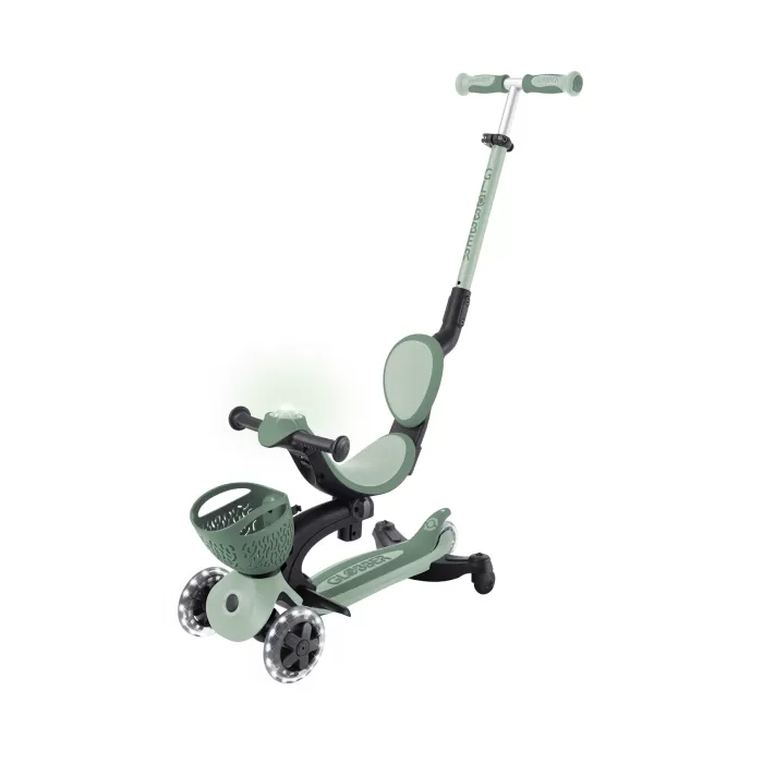 Globber Go Up Baby 360 Scooter (Işıklı) Zeytin Yeşili
