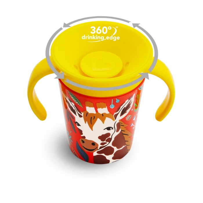 Munchkin Mucize 360° Alıştırma Bardağı 6 Ay+ 177 ml Zürafa