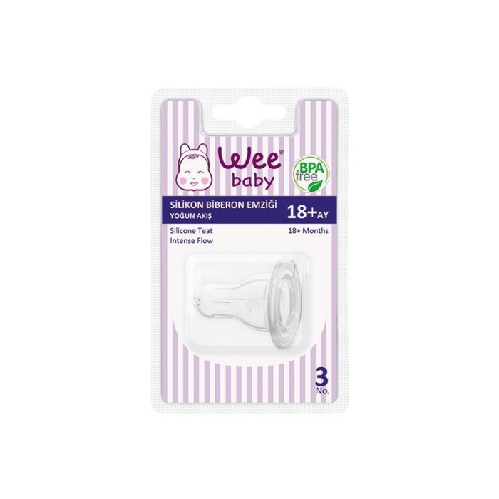 Wee Baby Silikon Biberon Emziği Yoğun Akış No:3 822