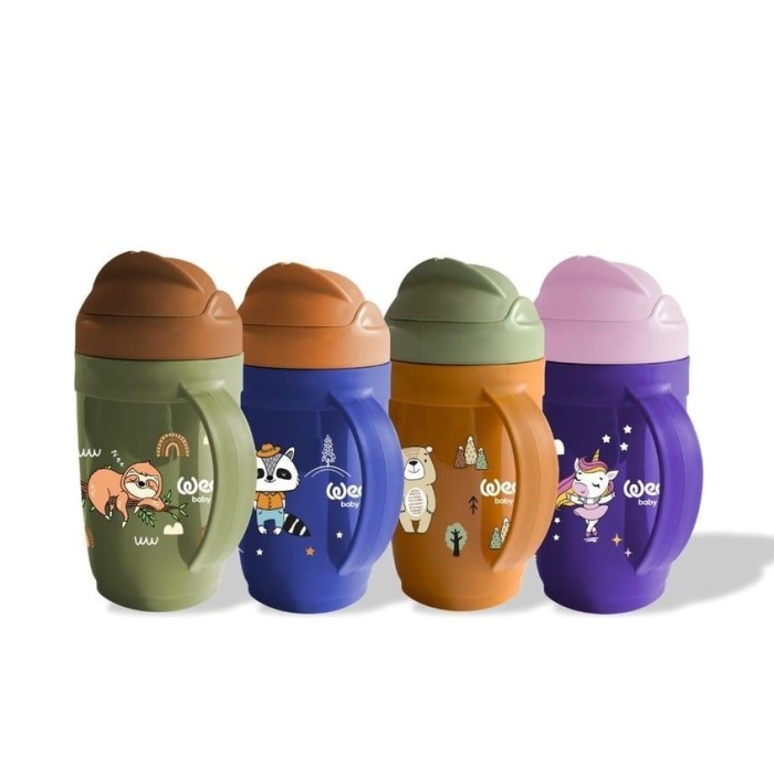 Wee Baby Friends Kulplu Pipetli Bardak 265 ml 339