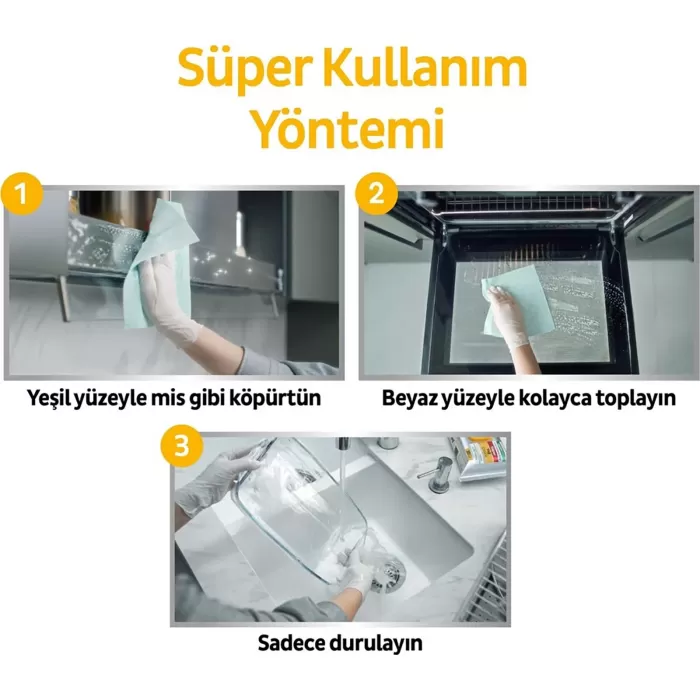 Sleepy Yüzey Temizlik Havlusu 30 Adet Yağ Çözücü