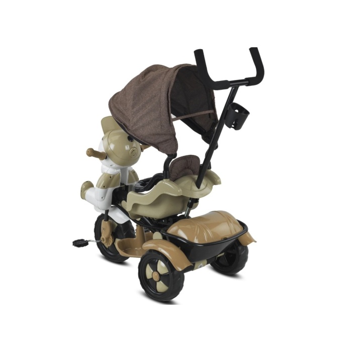 Babyhope 125A Yupi Triycle 3 Tekerli Kontrollü Bisiklet (Pedli) Kahve