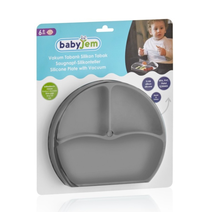 BabyJem Silikon Tabak 715 Gri