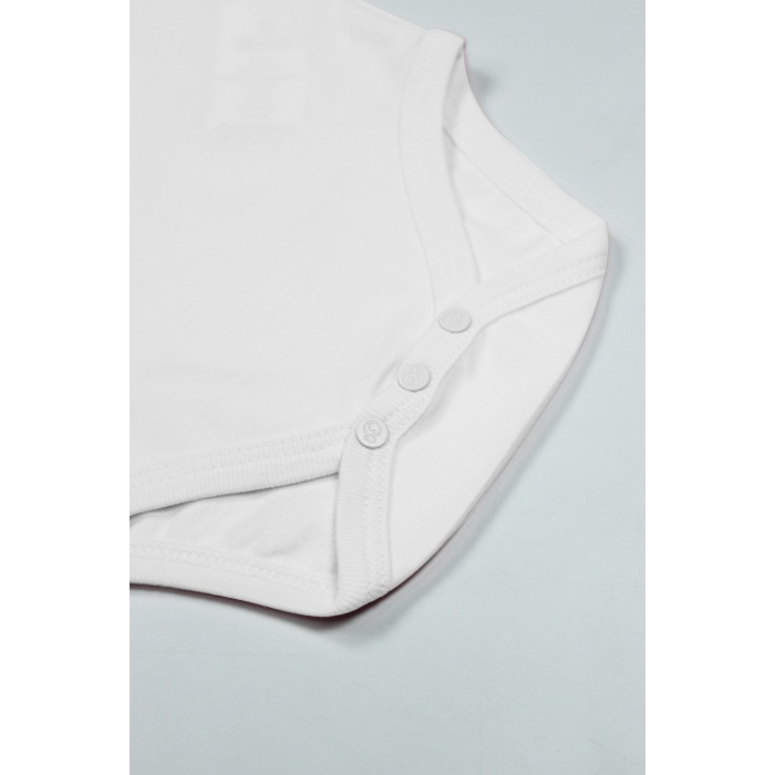 Bistyle Organik Natural Basic Style Yarım Kol Body BS17103 Beyaz