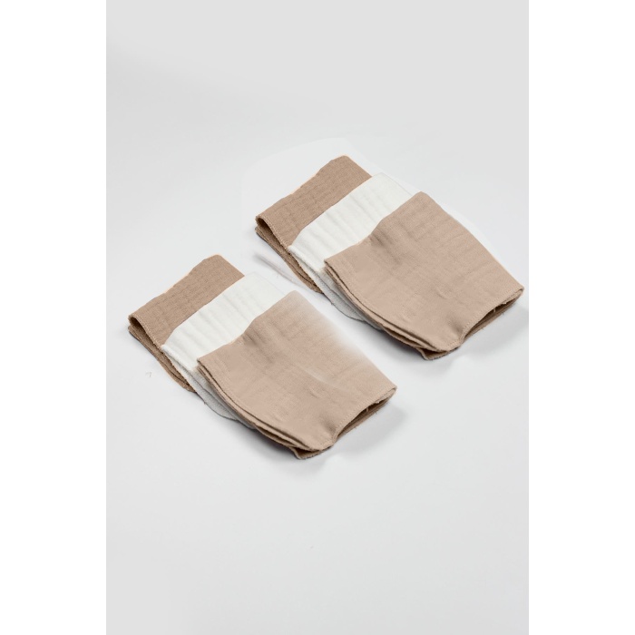 Bistyle 6lı Müslin Mendil 20x20 cm 90106 Ekru Bej