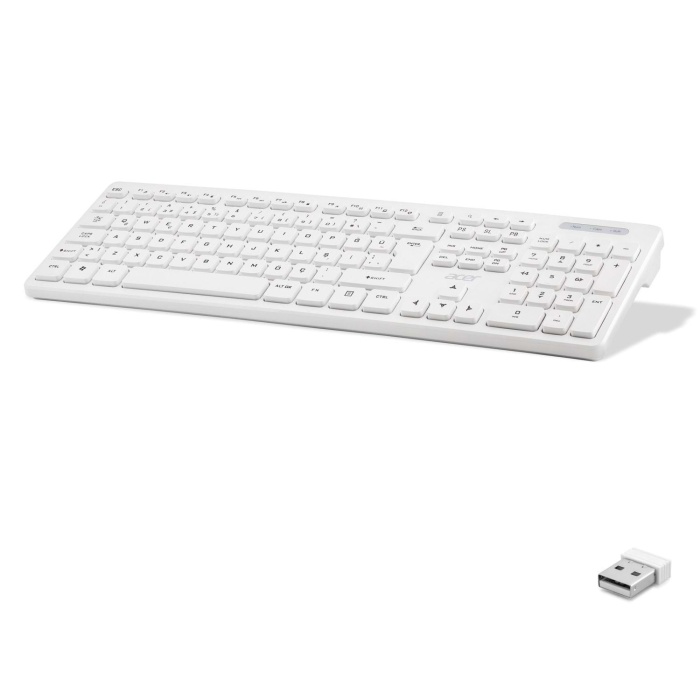 Kablolu Klavye Q 1.8M Beyaz OAK920KB