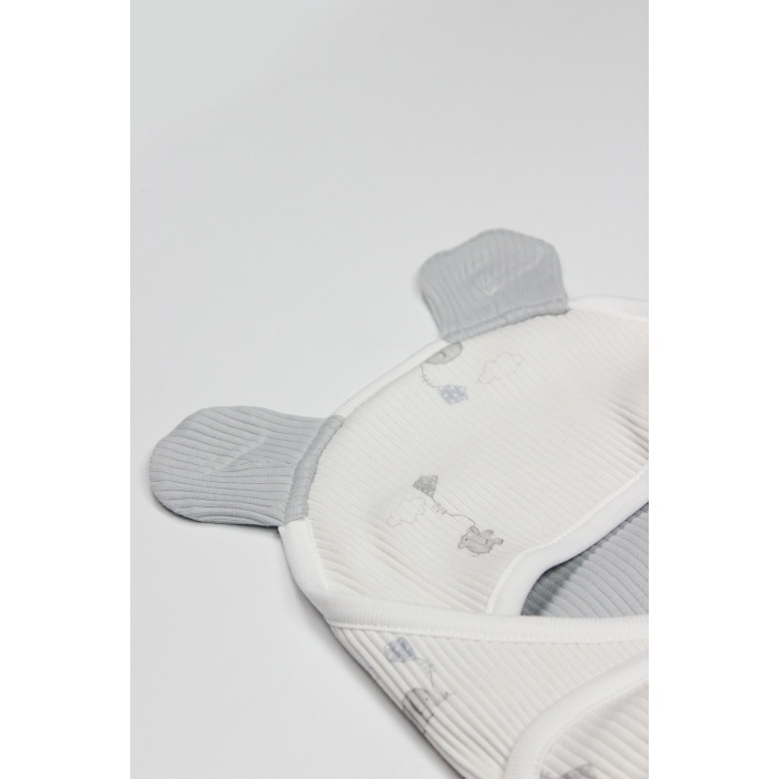 Bistyle Flying Elephant Organik Bel Destekli Kundak 75102 Ekru Gri