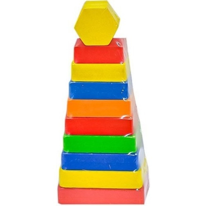 PlayWood Dikdörtgen Renkli Kule 393