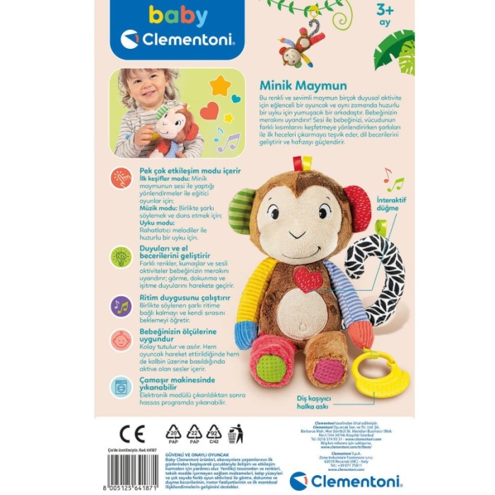 Clemantoni Baby Minik Maymun 64187