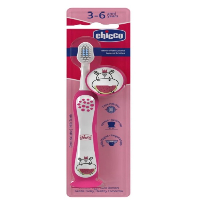 Chicco Diş Fırçası 3-6 Yaş Hippo