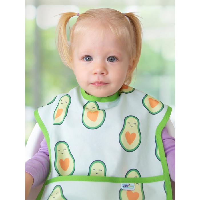 BabyJem Baskılı BLW Kolsuz Önlük 788 Avokado