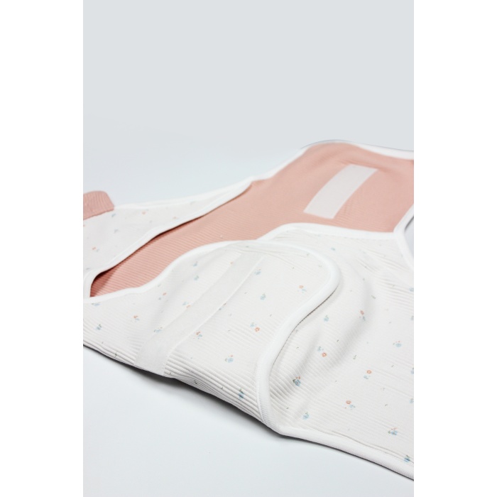 Bistyle Bloom White Organik Bel Destekli Kundak 75103 Ekru Gül Kurusu