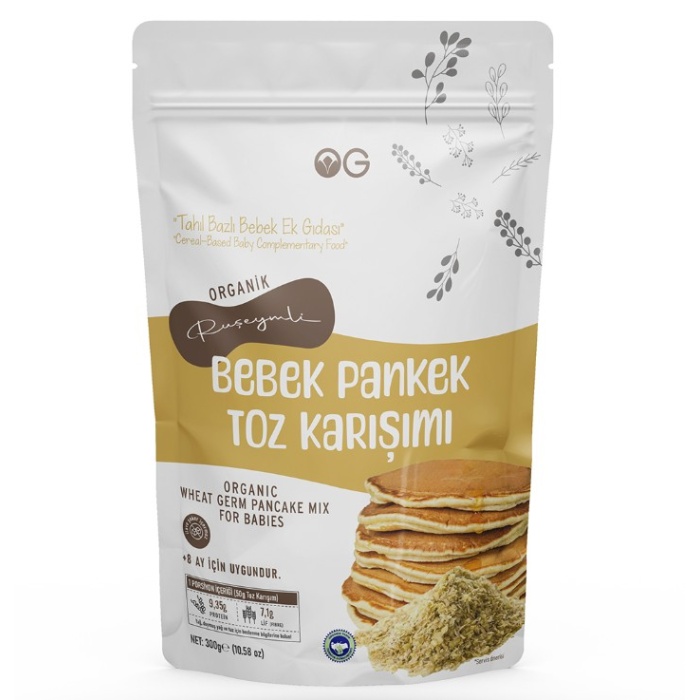 OG Natural Organik Ruşeymli Bebek Pankek Toz Karışımı 300 Gr