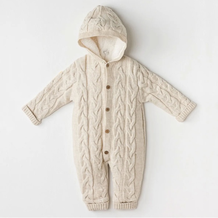 Andywawa AC24336 Knitwear Triko Bebe Kozmonot Beige Melange