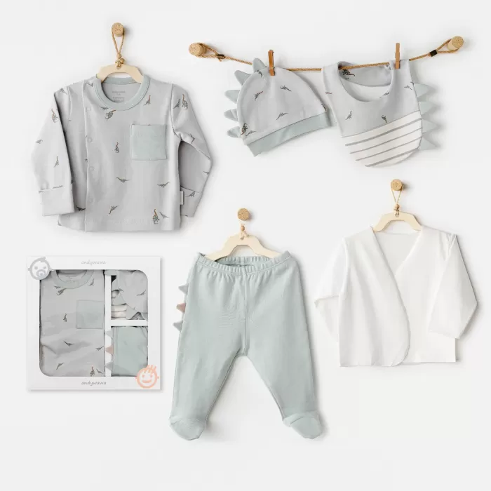 Andywawa AC26000 Mummy S Snuggle Saurus 5li Hastane Çıkışı Green