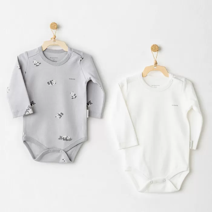 Andywawa AC26036 Keep Smiling 2li Badi Grey
