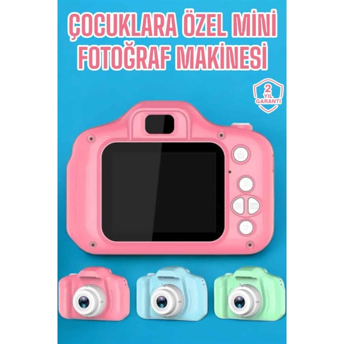 Çocuk Kamerası Dijital 1080P HD Kaliteli Mini Fotoğraf Makinesi Profesyonel
