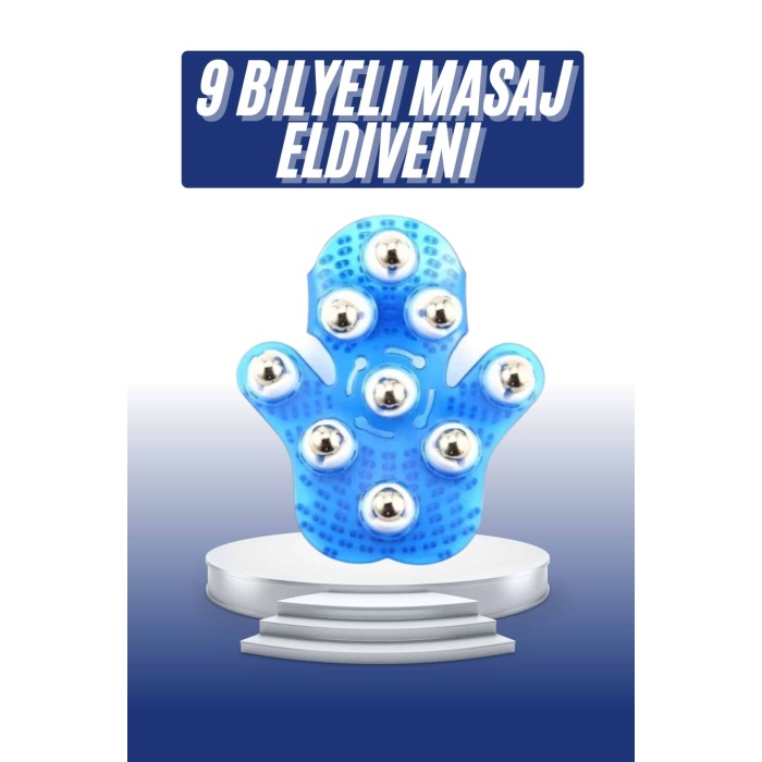 Masaj Aleti El Şeklinde Omuz Bacak Bilyeli Masaj Eldiveni El Şekilli