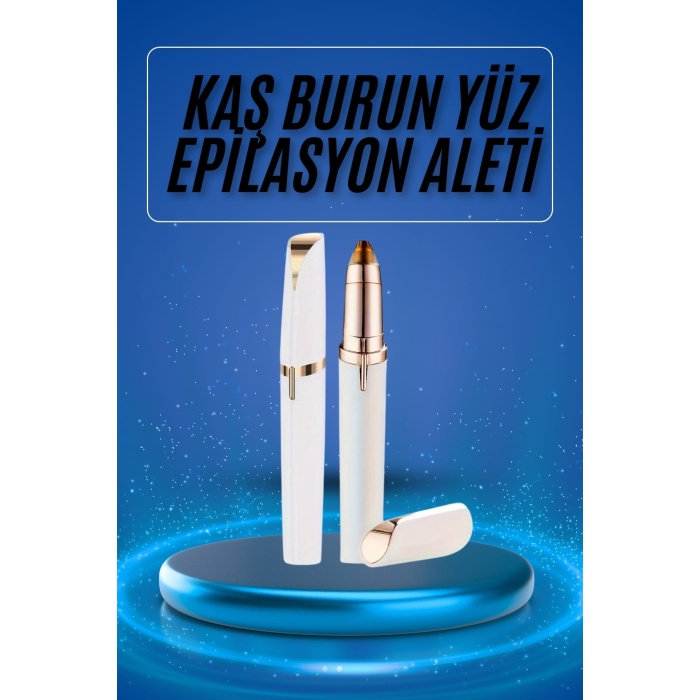 Epilasyon Aleti Şarjlı Tüy Kıl Alma Kaş Bıyık Unisex Yüz Bakım Tıraş Aleti