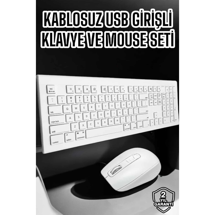 Q Klavye Klavye ve Mouse Seti USB Girişli Kablosuz