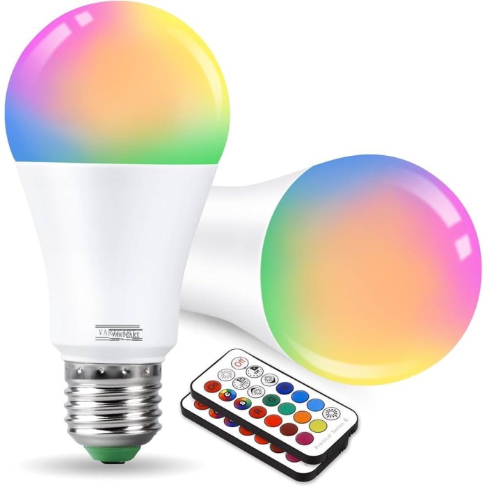 Led Ampul Enerji Dostu RGB Işıklı 100W Led Işık