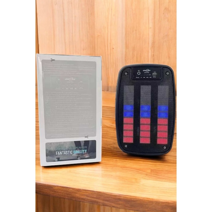 Bluetooth Hoparlör RGB Işıklı USB SD Kart Girişli Taşınabilir