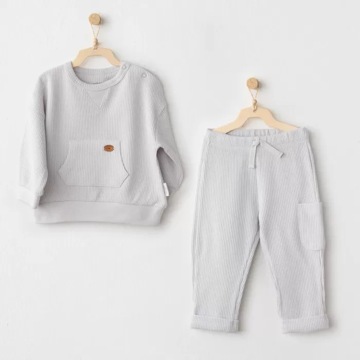 Andywawa AC26014 Mummy S Snuggle Saurus 2li Takım Grey