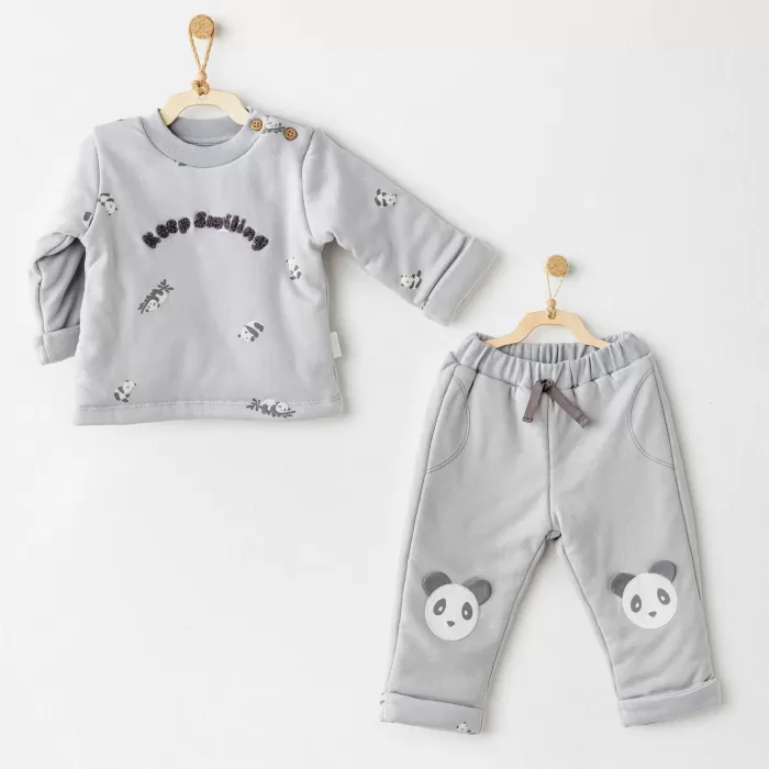 Andywawa AC26028 Fiber Keep Smiling 2li Takım Grey