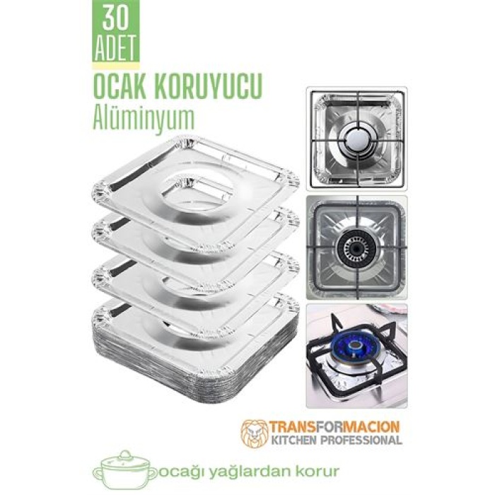  Ocak Koruyucu Folyo - Kızartma Yemek Yağ Koruyucu Folyo 30 ADET