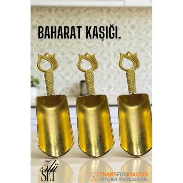  Baharat Kaşığı 3 lü SET