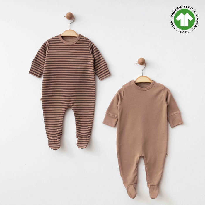 Eslenza Baby Organik 2li Tulum 0048 Kahve