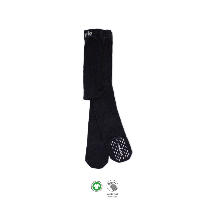 Bistyle Penye Kaymaz Külotlu Çorap 50109 Siyah