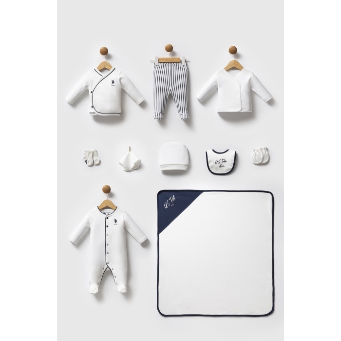 U.S. Polo Assn Hastane Cıkısı 10’lu set USB2620 Beyaz