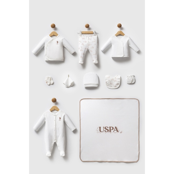 U.S. Polo Assn Hastane Çıkışı 10’lu set USB2704 Beyaz
