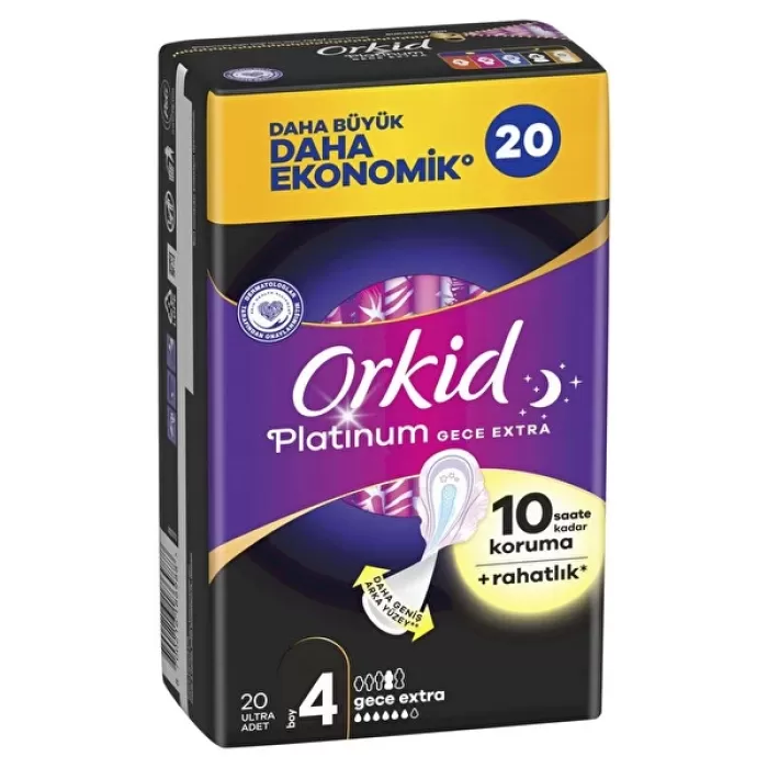 Orkid Ultra Platinum Gece Extra Ped 20Li