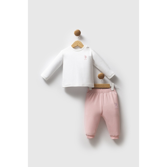 U.S. Polo Assn 3lü Takım USB2758 Açık Pembe