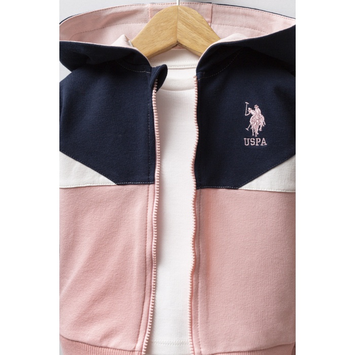 U.S. Polo Assn 3lü Takım USB2758 Açık Pembe