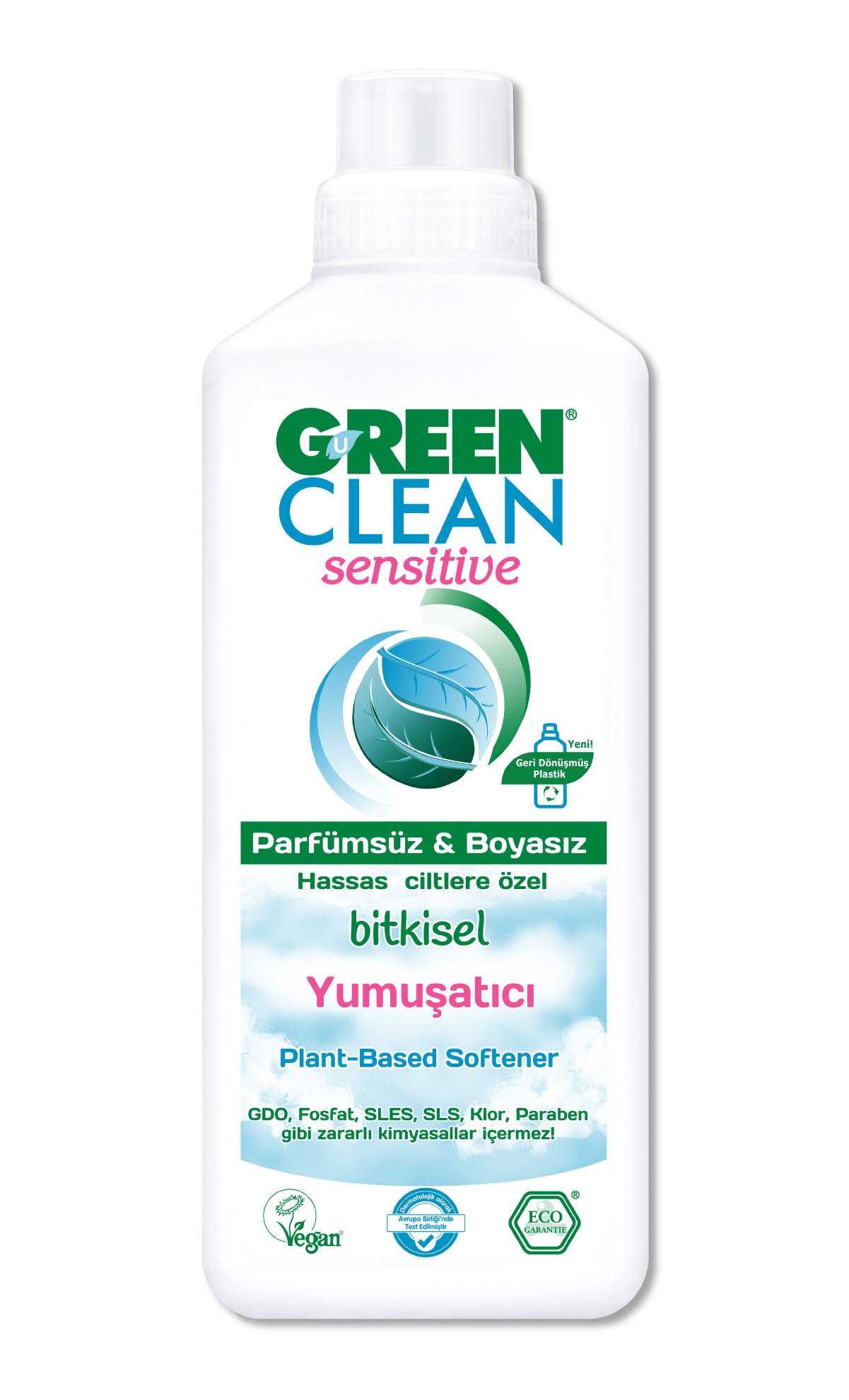 Green Clean Sensitive Parfümsüz Bitkisel Yumuşatıcı 1000 ml