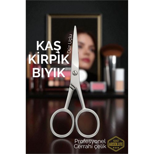 Modacar Kaş Kirpik Makası - Bıyık Makası Profesyonel Cerrahi Çelik