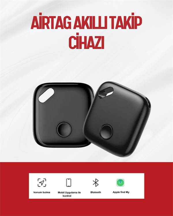 iOS & Android Uyumlu Smart Tag | Uzun Pil Ömrü | Bul Uygulaması ile Entegre Akıllı Takip Cihazı