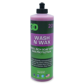 3D Wash N Wax Cilalı Oto Yıkama Şampuanı 1/128 Konsantre 500ML