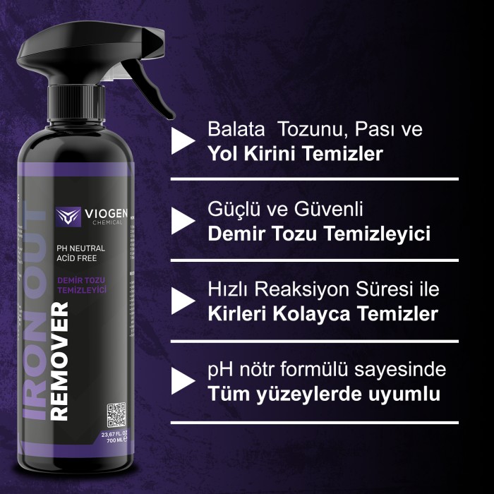 Viogen Chemical Iron Out Remover - Demir Tozu Temizleyici 700ML