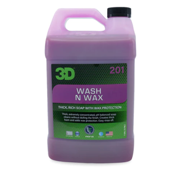 3D Wash N Wax Cilalı Oto Yıkama Şampuanı 1/128 Konsantre 3.79LT