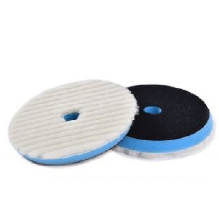 Shine Mate Knitted Wool Pad Mavi Taban Agresif Yün Pasta Keçesi 150/160mm