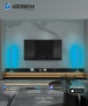 İgotech Smart Lighting-Gün ışığı ve RGB-Gri Led Lambader Wifi Bluetooth100cm