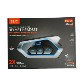 BLİC D60 2X BLUETOOTH LED IŞIKLI İNTERCOM