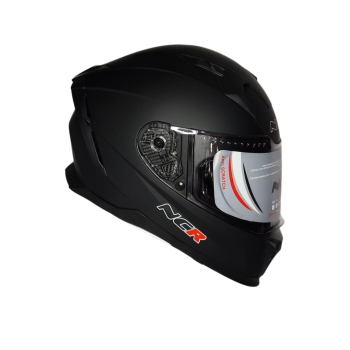 NCR ÇİFT VİZÖRLÜ FULL KASK MAT SİYAH