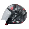 SWAY SW 715 Black Grey Red Yarım Kask